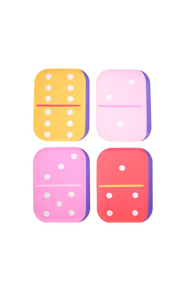 Jollity & Co. Dominoes Dinner Plates, Main, color, Assorted Pre-Pack