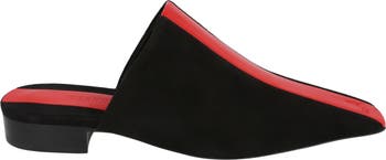 Patent Stripe Leather Mule