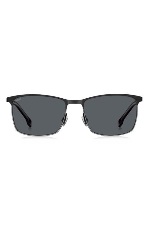 1635/S 57mm Rectangle Sunglasses