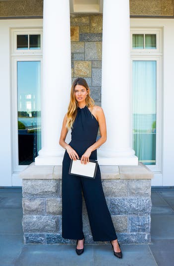 Halter Neck Wide Leg Jumpsuit