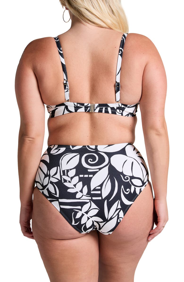 Hunkemöller Mauritius Rio Bikini Bottom, Alternate, color, Caviar