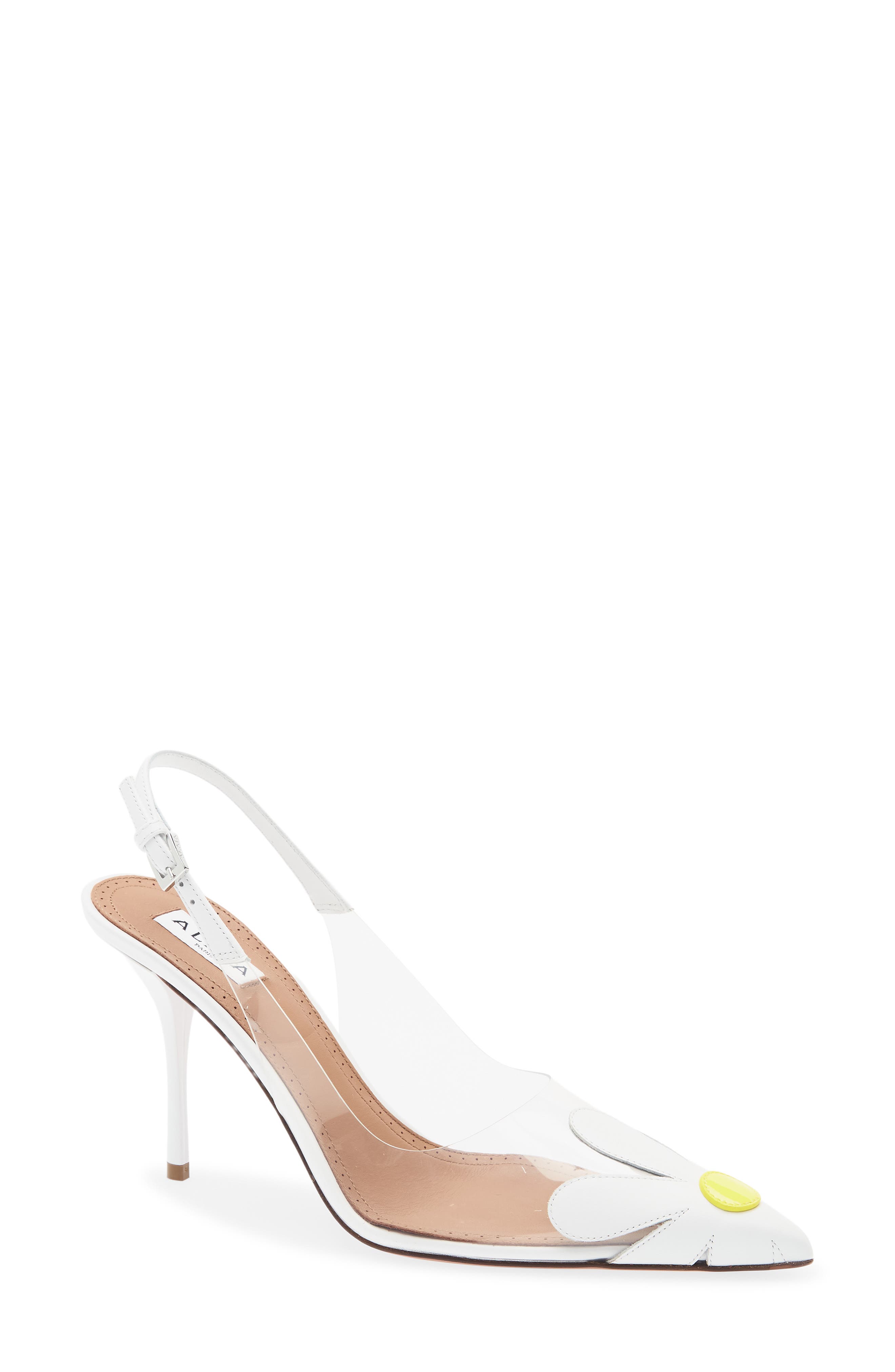 Bloom Slingback Pump, Main, color, CITRON BLANC
