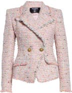 Balmain Double Breasted Tweed Jacket