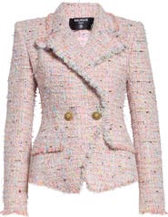 Balmain Double Breasted Tweed Jacket