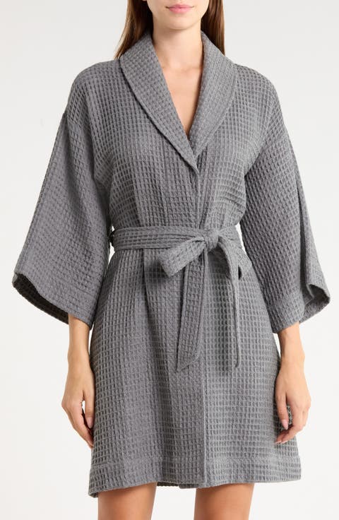 Cotton Waffle Knit Robe