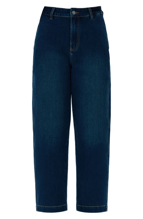 Bayeas Harem High Waist Straight Leg Jeans In Blue