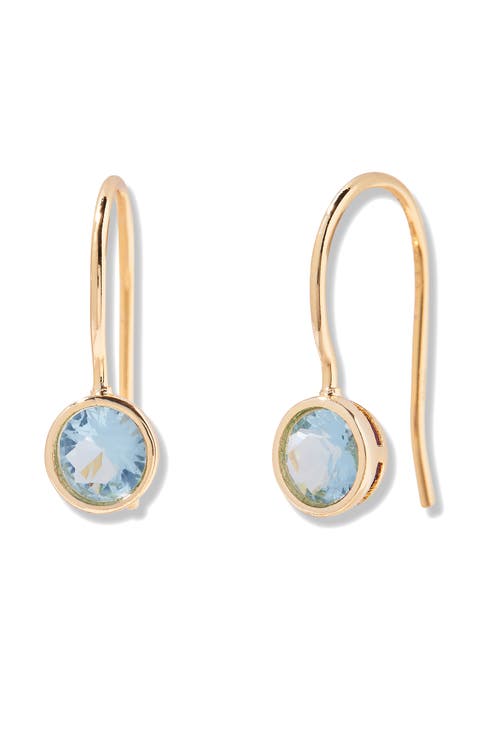 Mia Birthstone Drop Earrings