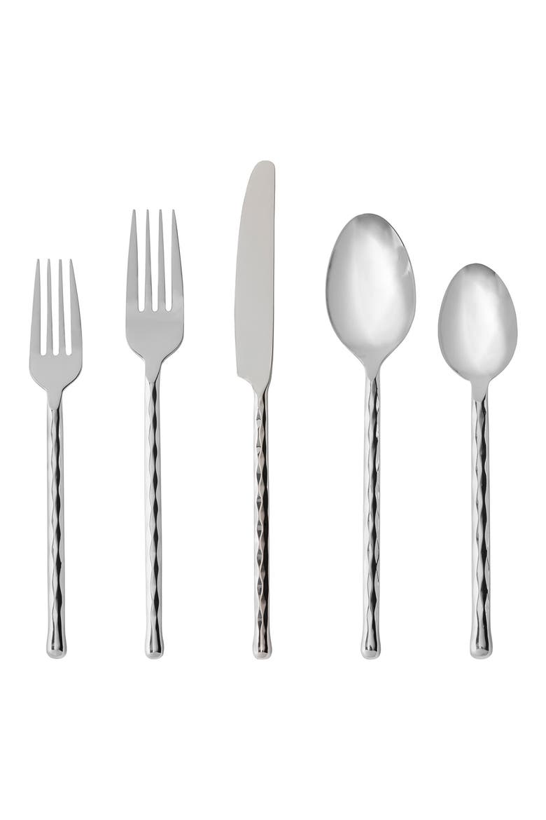 Spindle 5-Piece Place Setting, Main, color, SILVER