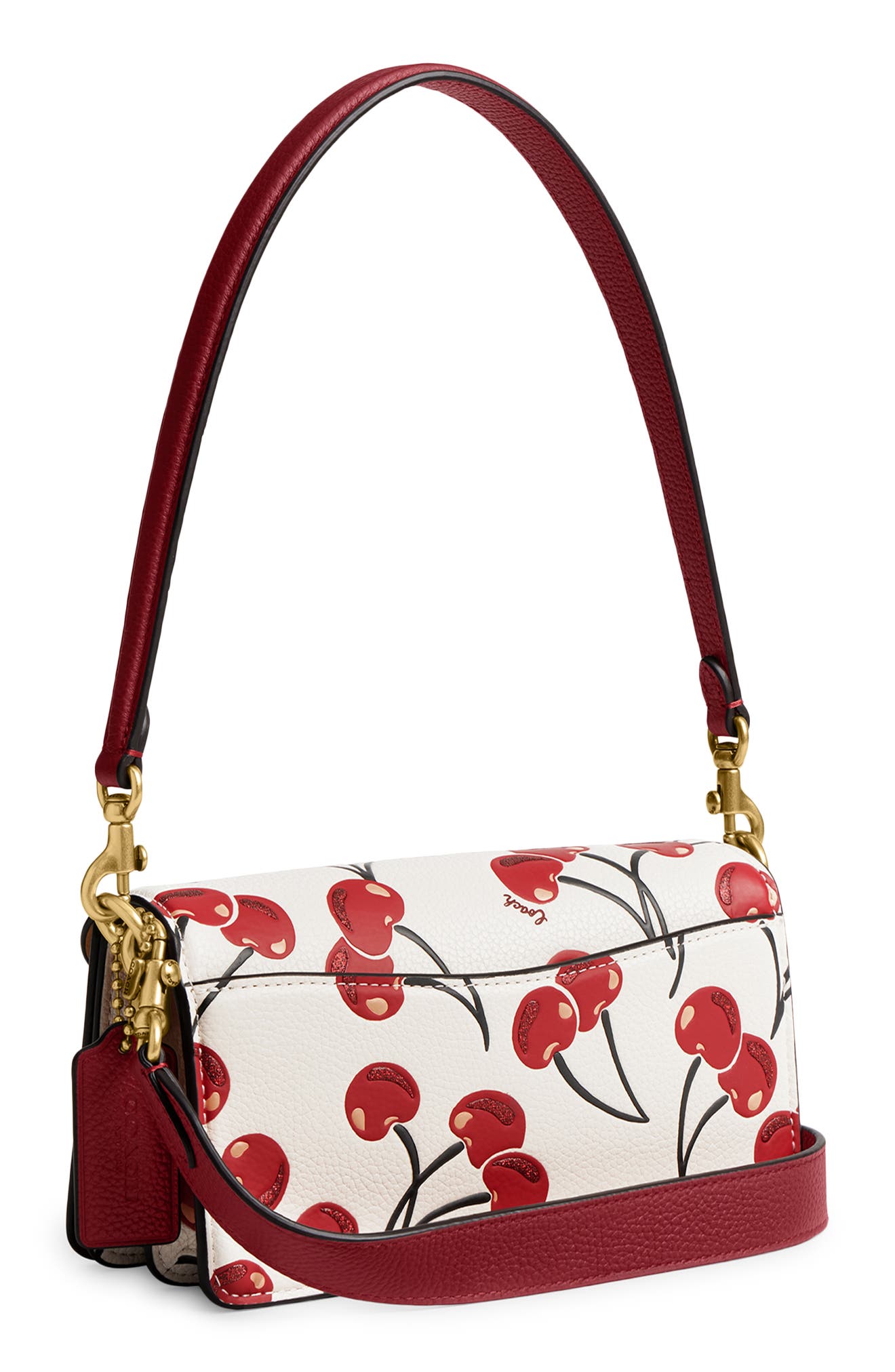 COACH Tabby Shoulder Bag 20 With Cherry Print, Alternate, color, 