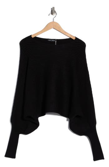 Love Token Franklin Batwing Crop Sweater In Black
