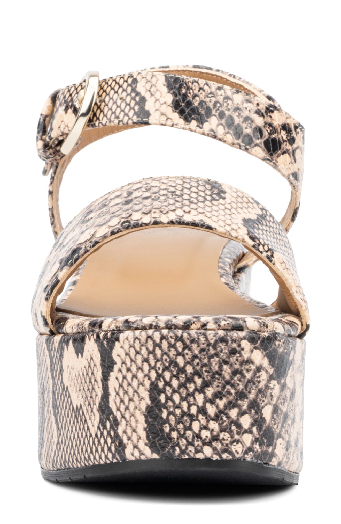 Aquatalia Dinah Water Repellent Ankle Strap Platform Wedge Sandal, Alternate, color, 