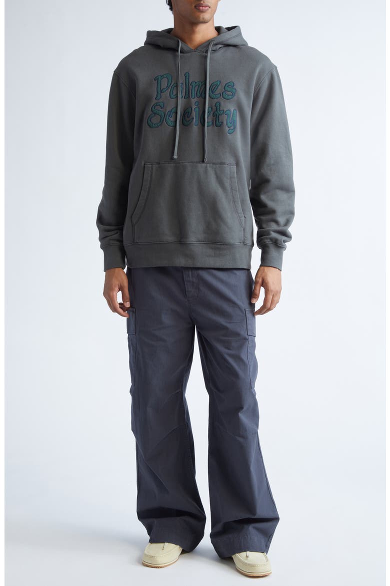 Society Logo Appliqué Hoodie, Alternate, color, CHARCOAL