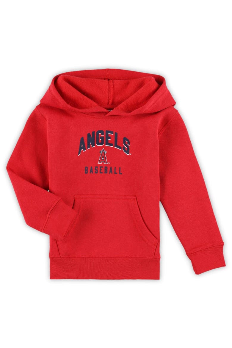 Toddler Red/Gray Los Angeles Angels Play-By-Play Pullover Fleece Hoodie & Pants Set, Alternate, color, Red