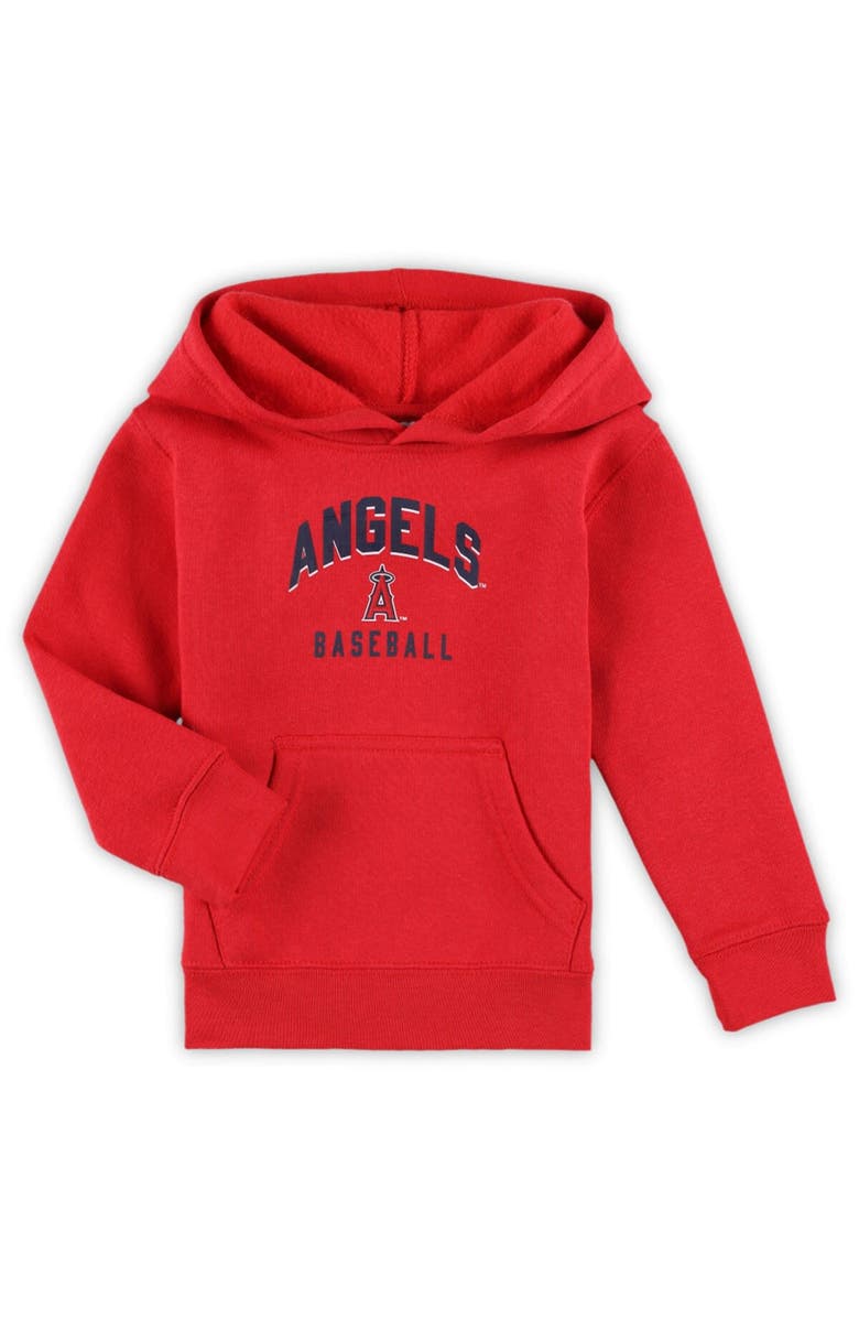 Outerstuff Toddler Red/Gray Los Angeles Angels Play-By-Play Pullover Fleece Hoodie & Pants Set, Alternate, color, Red