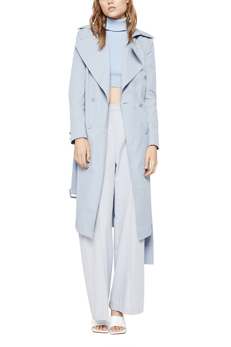 The Classic Cotton Blend Trench Coat, Main, color, SKY BLUE