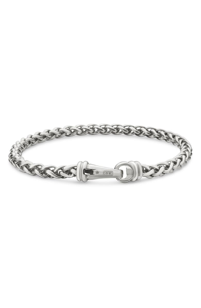 David Yurman Wheat Chain Bracelet in Sterling Silver, 4mm, Alternate, color, Silver