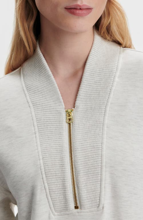 Varley Sally Half Zip Sweatshirt In White