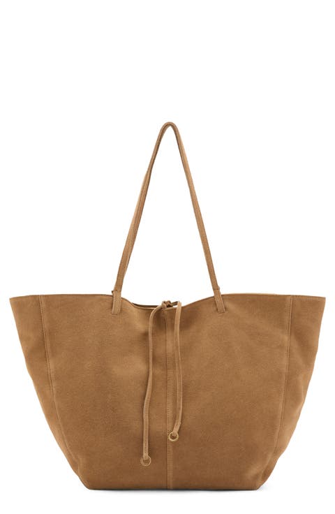 Suede Shopper Bag