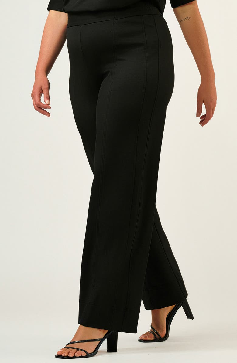 Estelle Jolene High Waist Straight Leg Pants, Alternate, color, Black