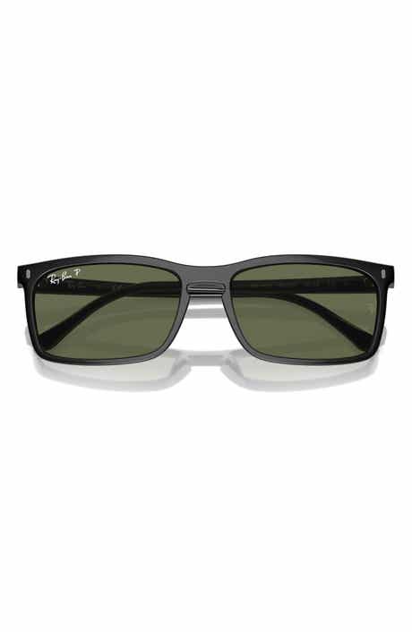 Ray-Ban 56mm Polarized Rectangular Sunglasses