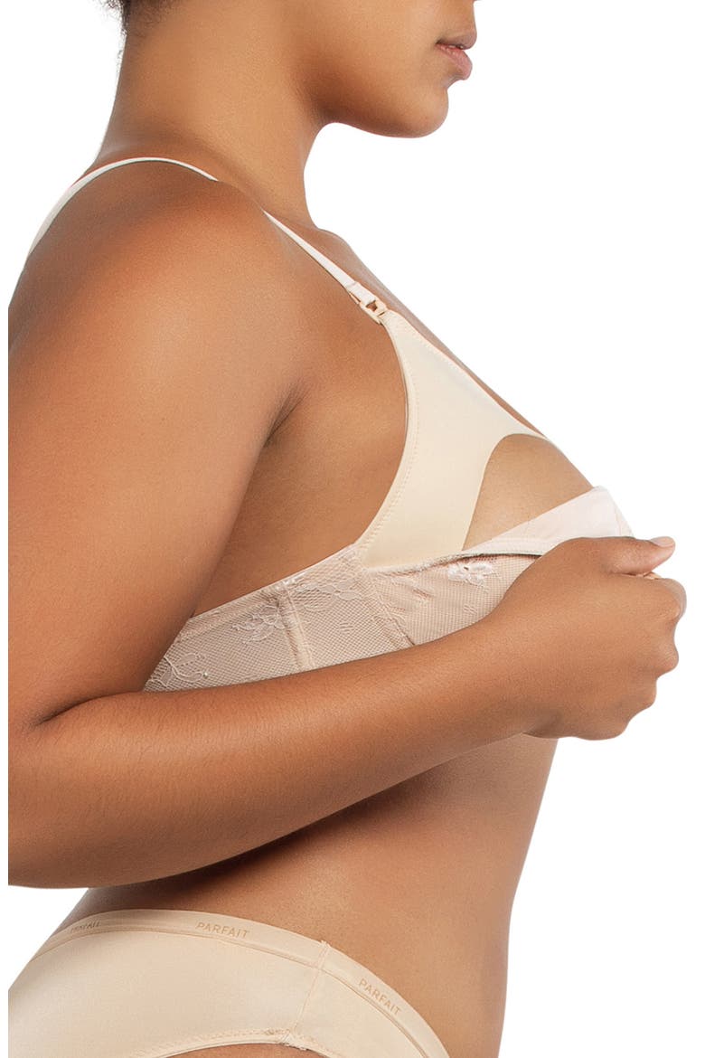 Rain Lace Nursing Bra, Alternate, color, PORCELAIN