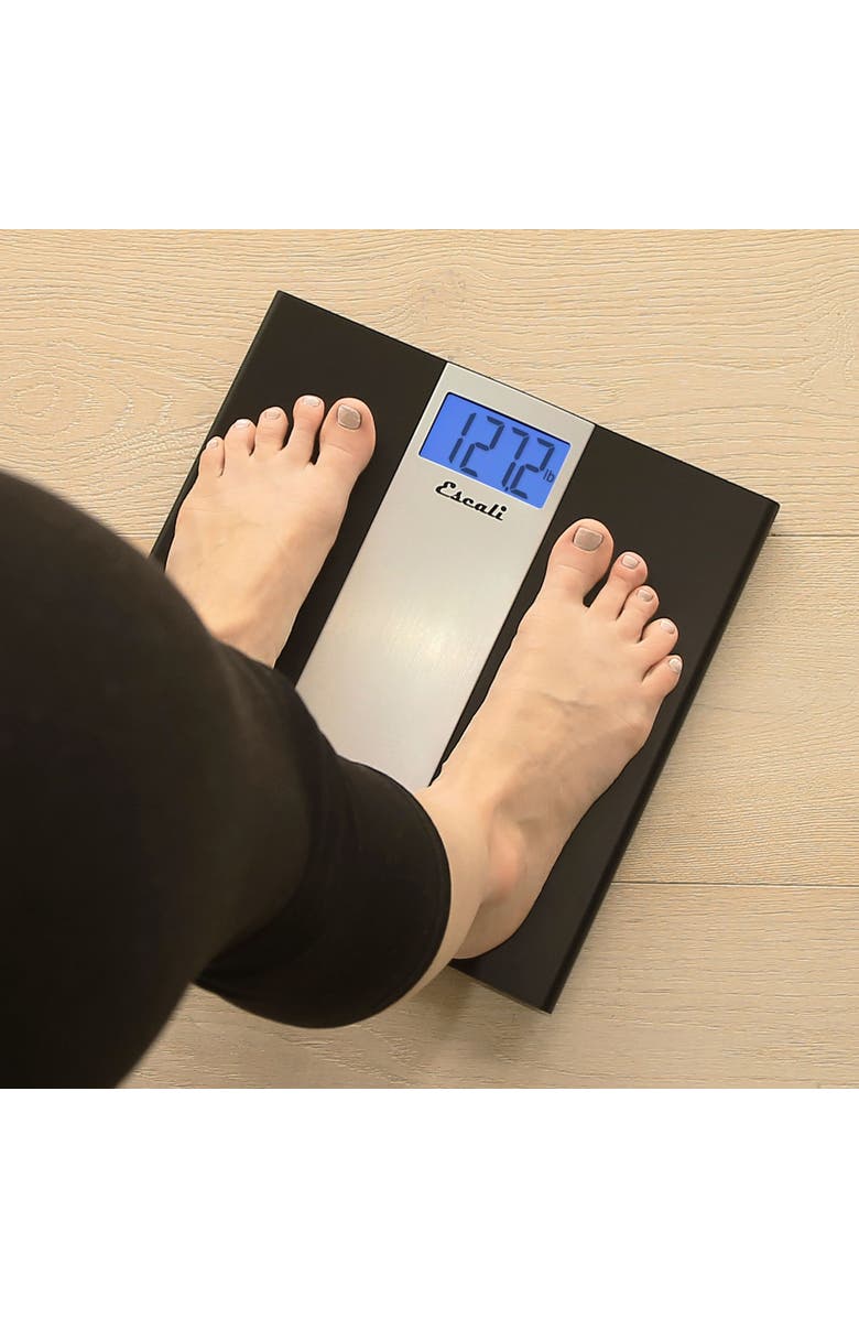 ESCALI Ultra Slim Bathroom Scale, Alternate, color, Black/Stainless Steel