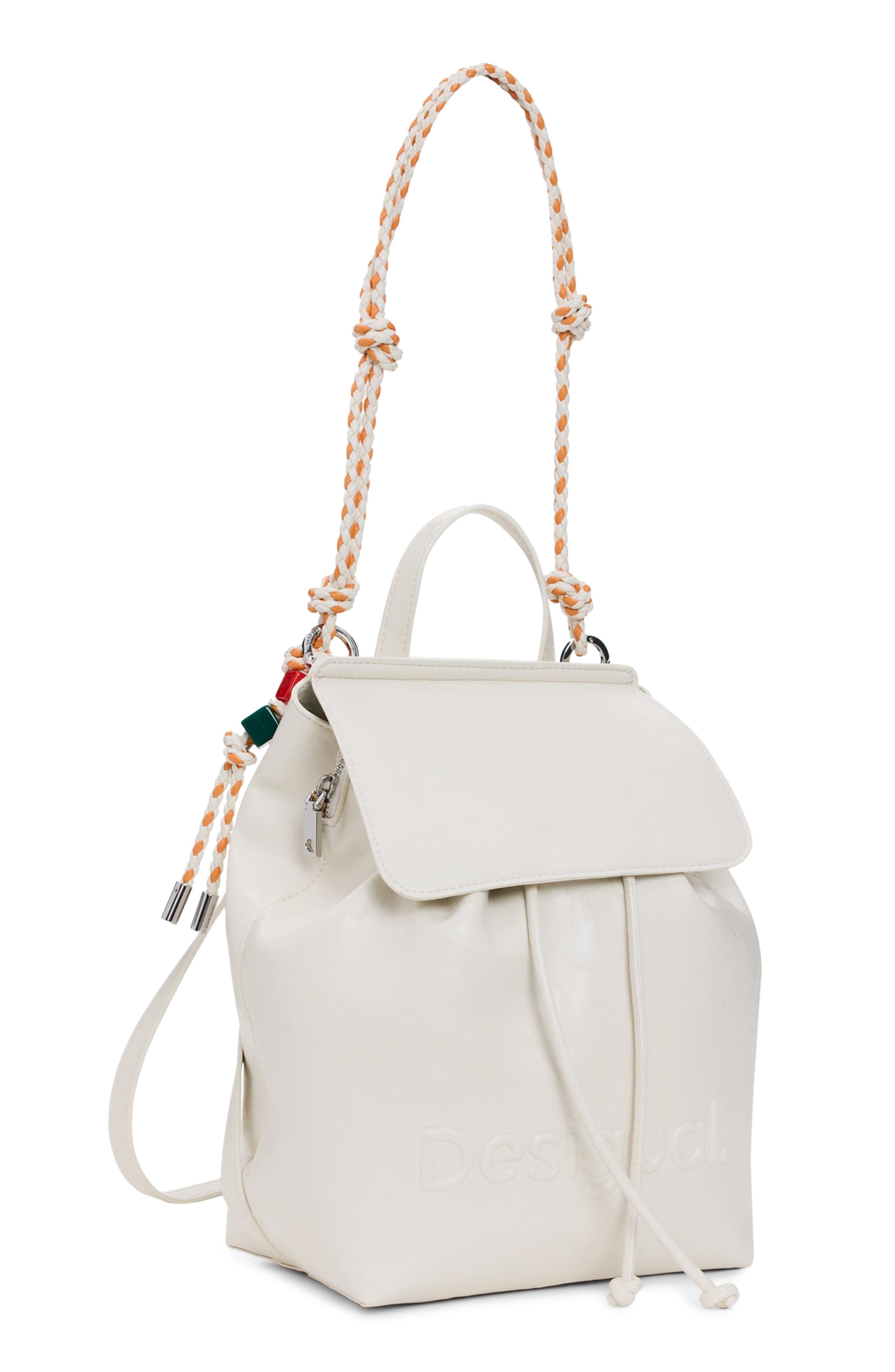 Desigual Mini Logo Embossed Convertible Backpack, Alternate, color, 