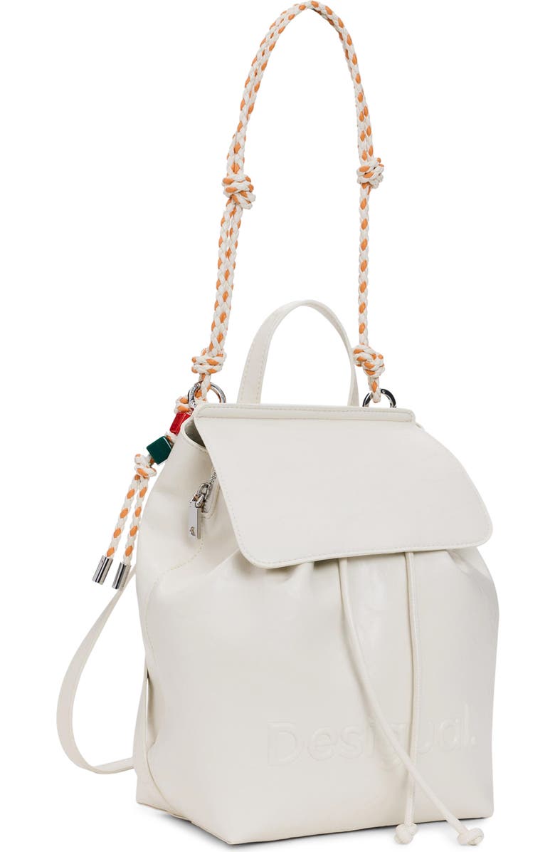 Desigual Mini Logo Embossed Convertible Backpack, Alternate, color,