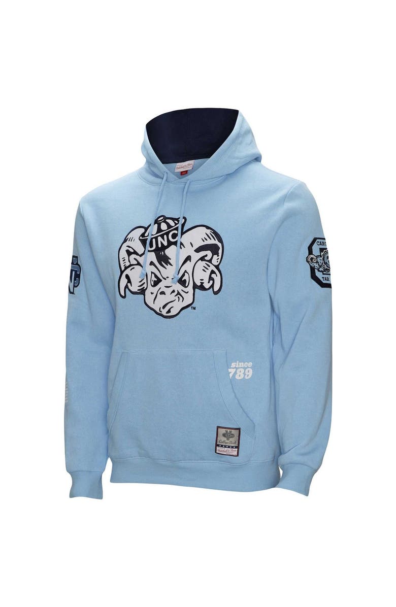 Mitchell & Ness Men's Mitchell & Ness Carolina Blue North Carolina Tar Heels Team Origins Pullover Hoodie, Alternate, color,