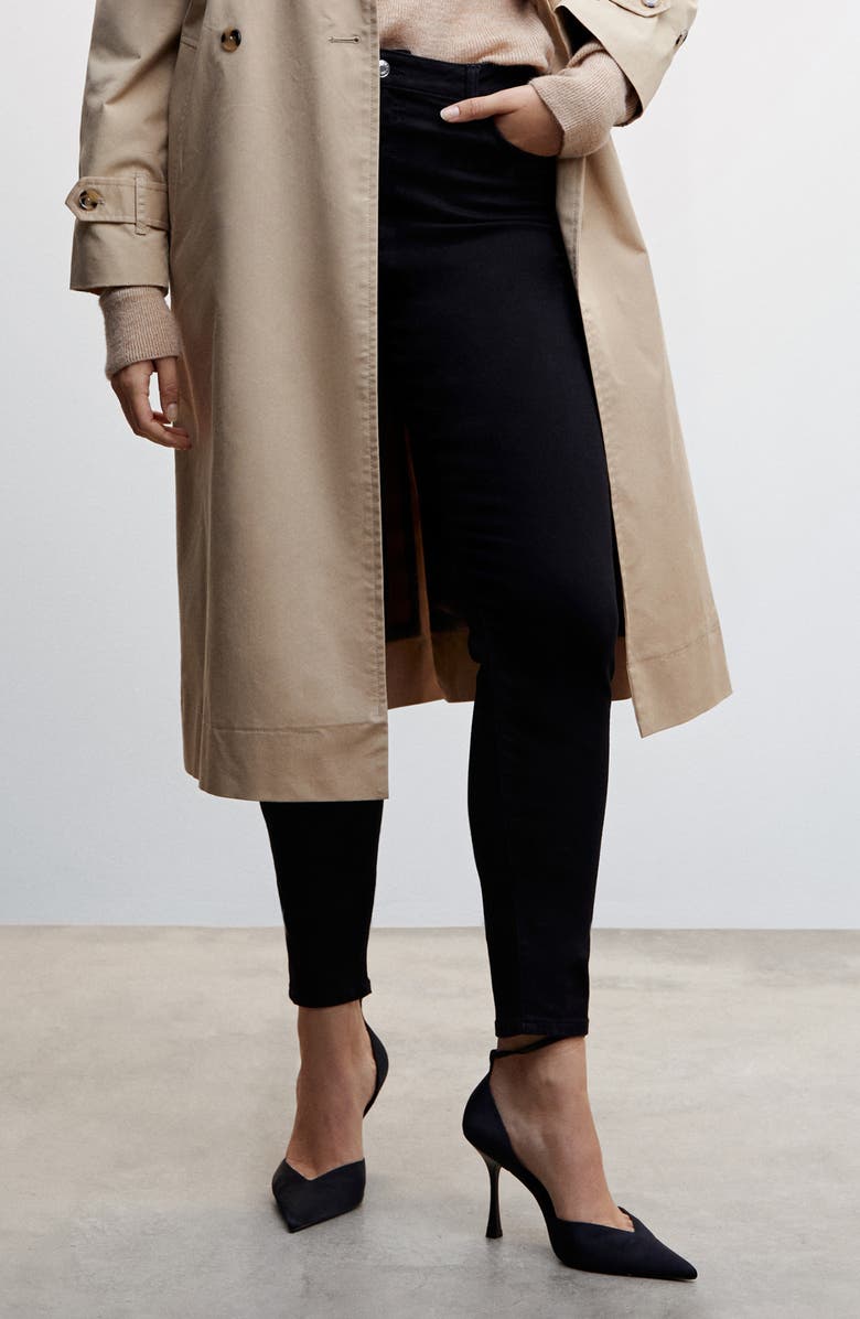 MANGO High Waist Skinny Jeans, Alternate, color, 