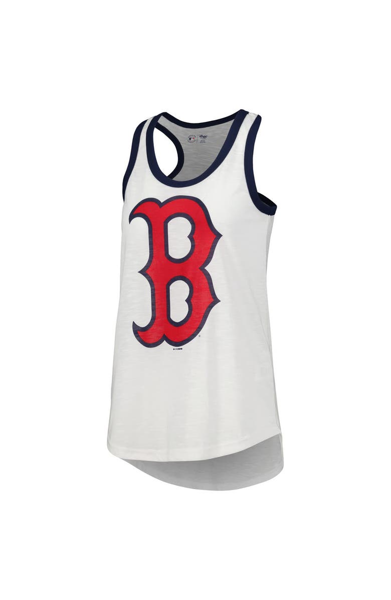 G-III 4HER BY CARL BANKS Women's G-III 4Her by Carl Banks White Boston Red Sox Tater Racerback Tank Top, Alternate, color, 