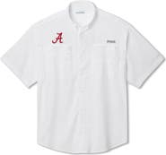 Columbia Men's Columbia  White Alabama Crimson Tide Big & Tall Tamiami Omni-Shade Button-Down Shirt