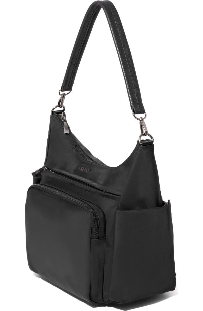 BAGGALLINI Nolita Convertible Hobo, Alternate, color, Black Twill