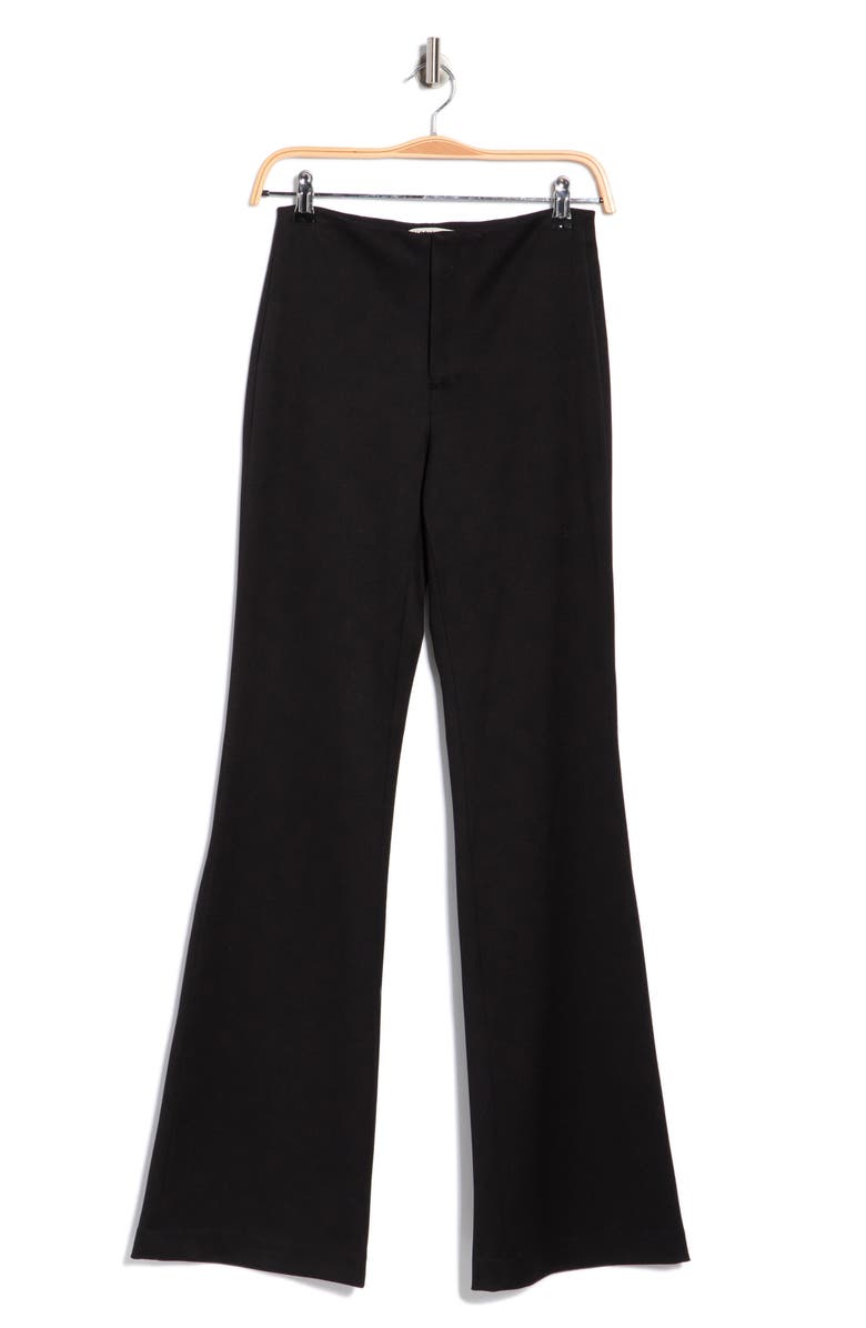 Alice + Olivia Yuki Mr Wide Leg Pants, Main, color, Black