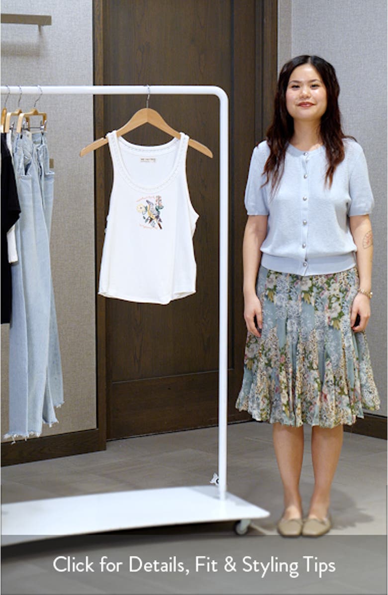 State Bird Embroidered Graphic Cotton Tank, sales video thumbnail