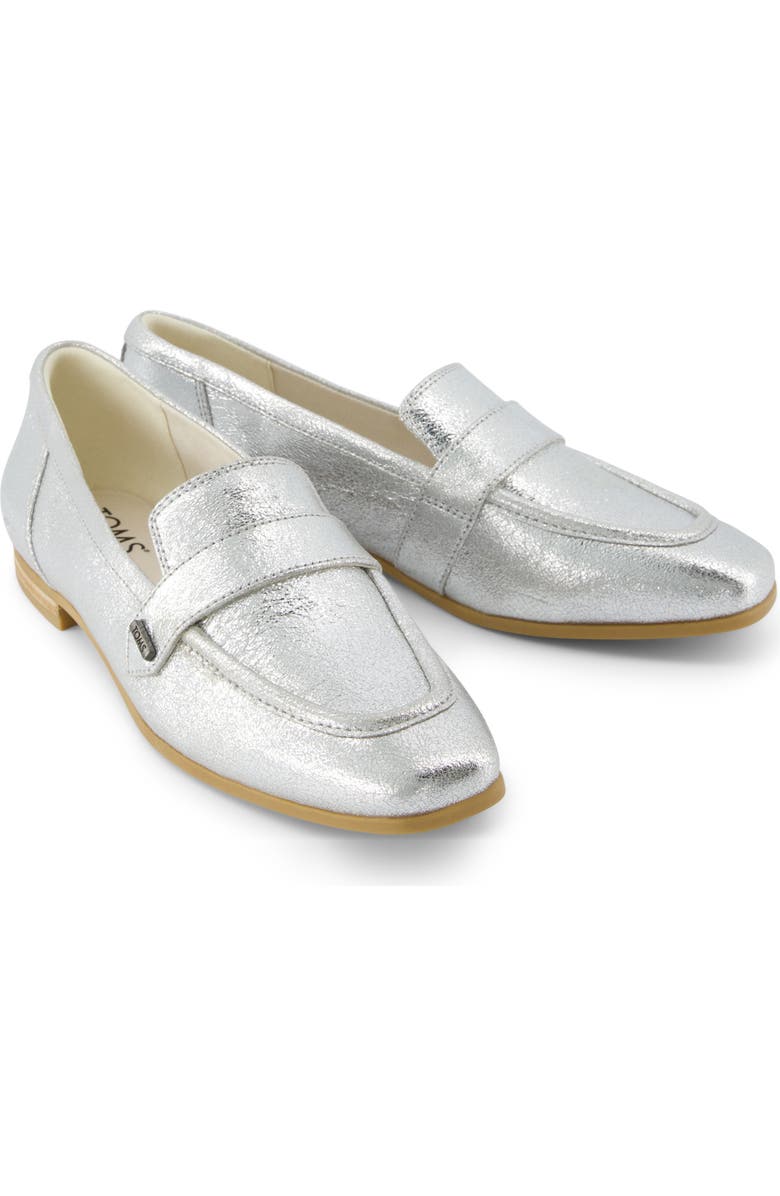 TOMS Lynette Loafer, Alternate, color, Silver