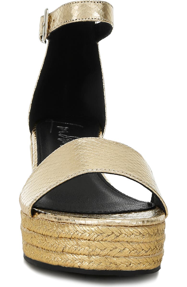 LONDON RAG Utah Platform Wedge Espadrille Sandal, Alternate, color, Gold