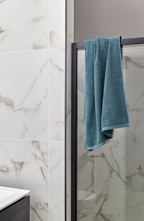 Christy Brixton Textured Popcorn Weave Bath Sheets In Slate
