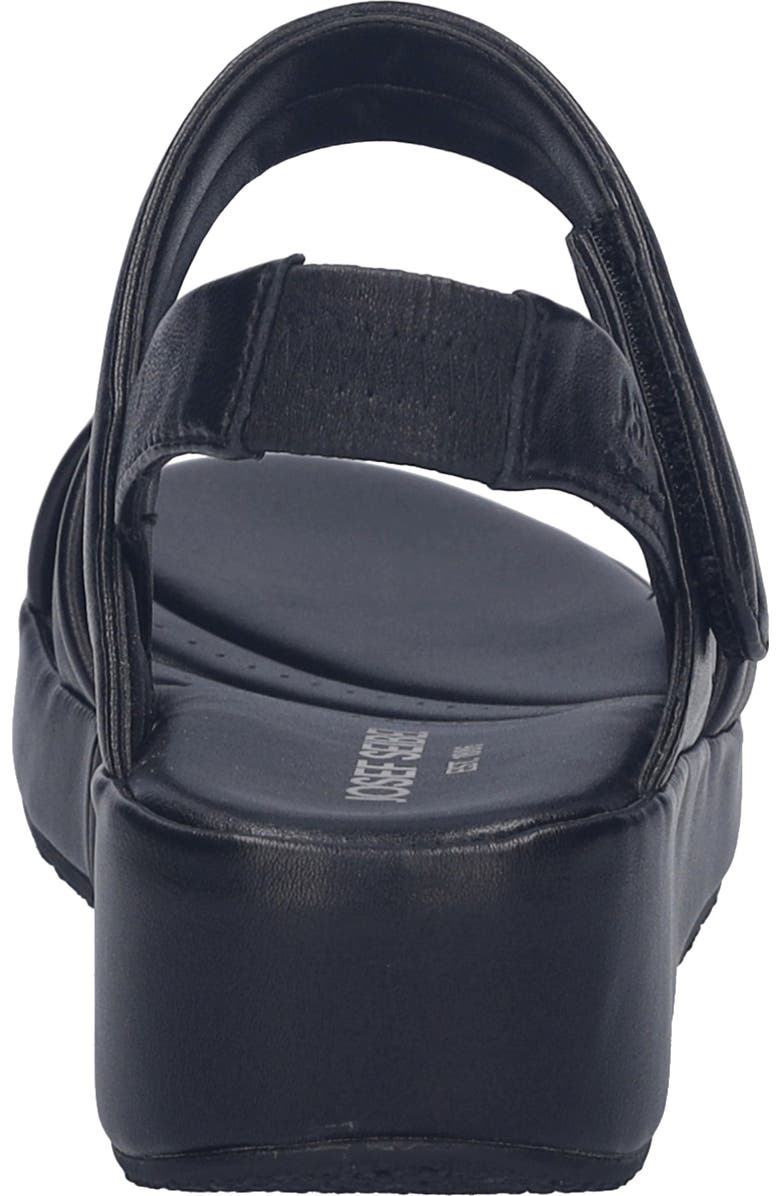 Josef Seibel Eve 04 Wedge Sandal, Alternate, color, Black