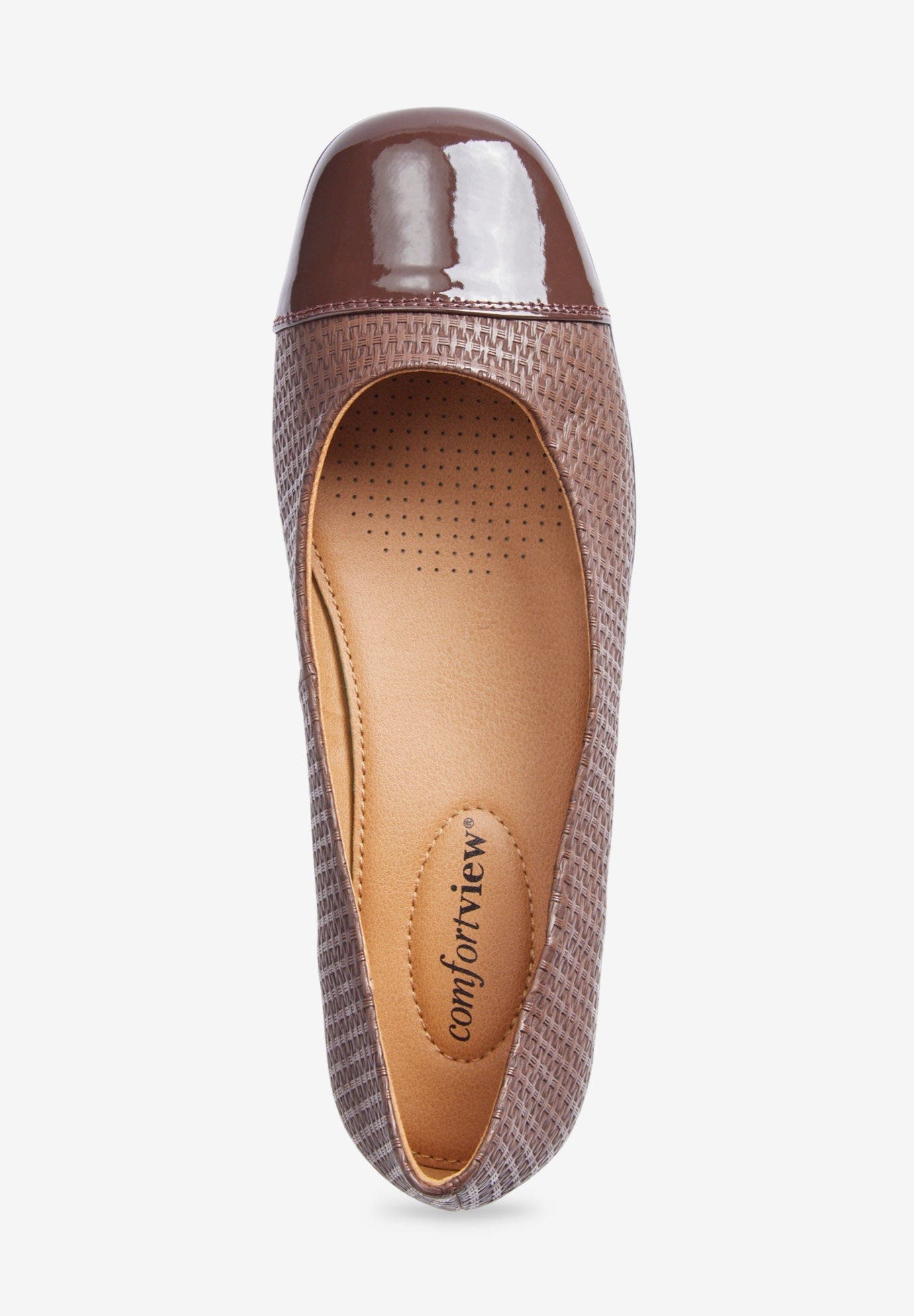 The Fay Slip On Flat, Alternate, color, BROWN WOVEN