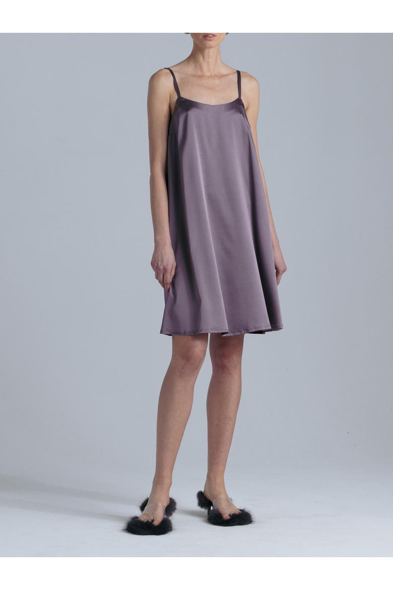 Aphrodite Silk Midi Dress, Alternate, color, Noble Purple