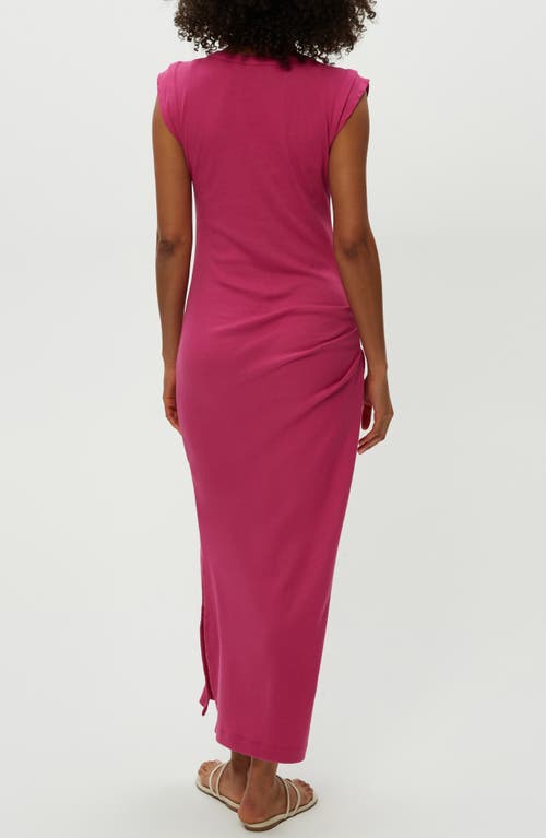 Michael Stars Calliope Cap Sleeve Dress In Pitaya