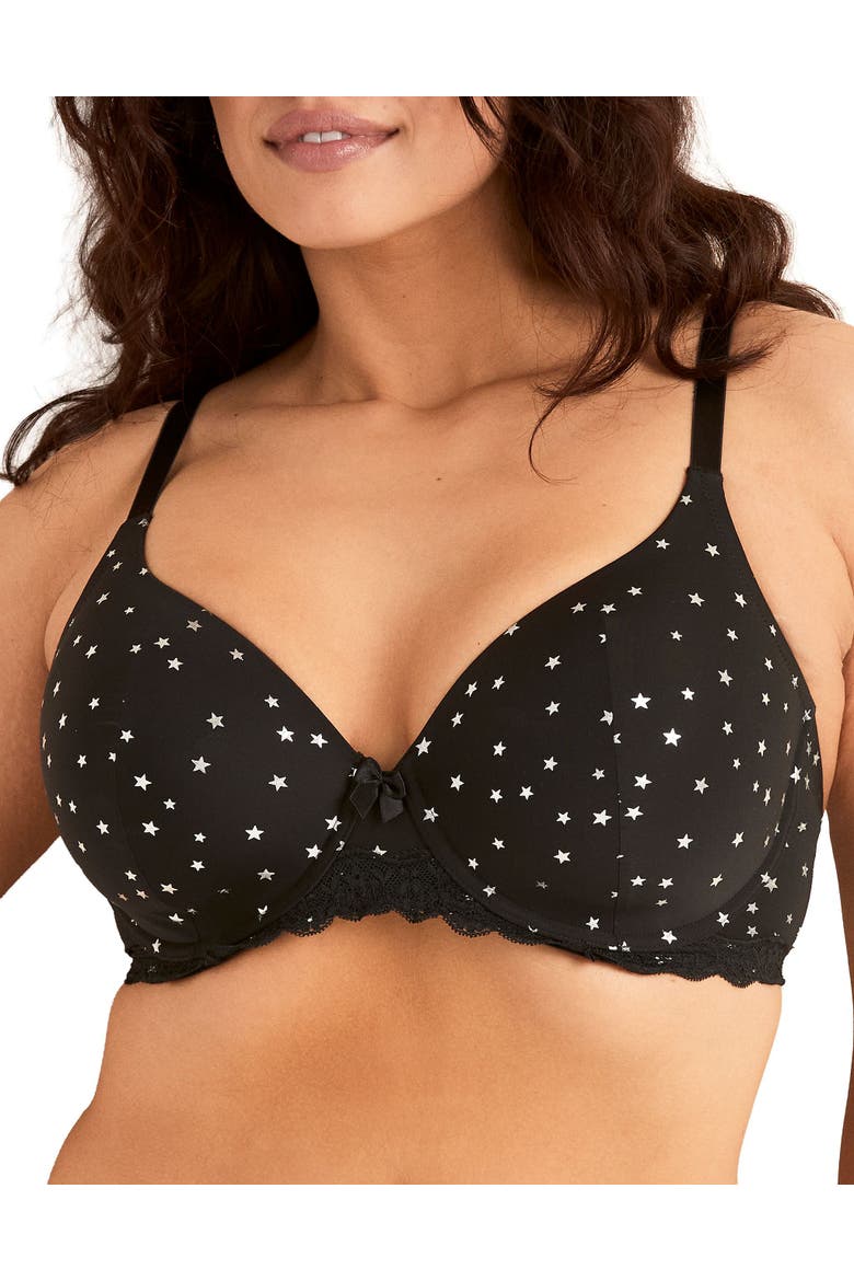 Nare Contour Full Coverage Bra, Main, color, Shine Bright Foil Print