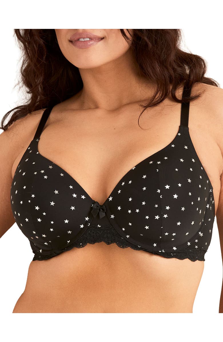 Adore Me Nare Contour Full Coverage Bra, Main, color, Shine Bright Foil Print