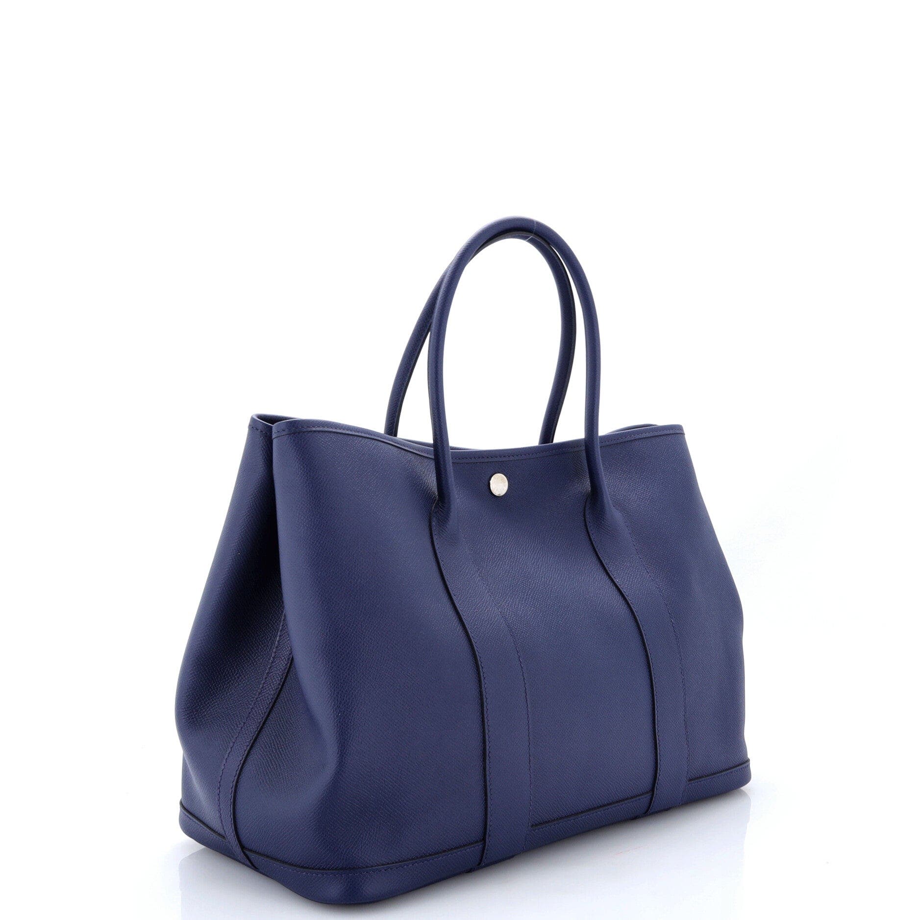 Garden Party Tote Leather 36, Alternate, color, Blue