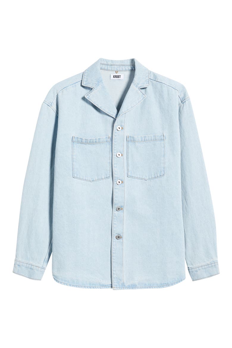 Denim Shirt Jacket, Alternate, color, LIGHT WASH