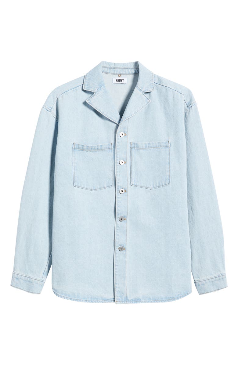 KROST Denim Shirt Jacket, Main, color, Light Wash