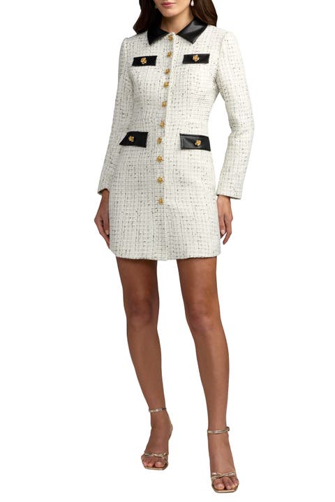 Long Sleeve Button Up Collared Mini Dress