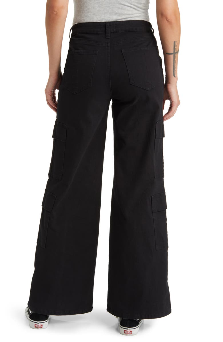 Prosperity Denim High Waist Wide Leg Cargo Jeans, Alternate, color,