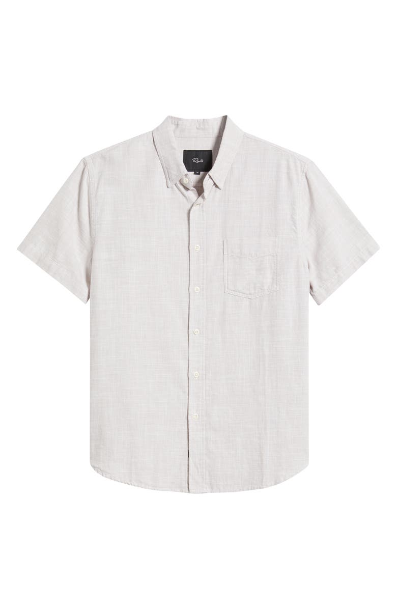 Rails Fairfax Short Sleeve Button-Up Shirt, Alternate, color, Tahini Etch
